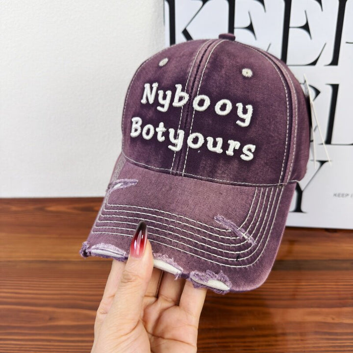 Women's Distressed Adjustable Baseball Cap Kalsten