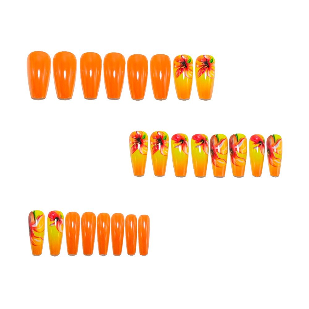 Artificial nails with elaborate floral design Kalsten