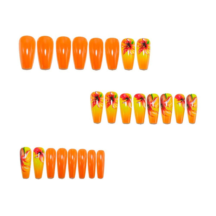 Artificial nails with elaborate floral design Kalsten