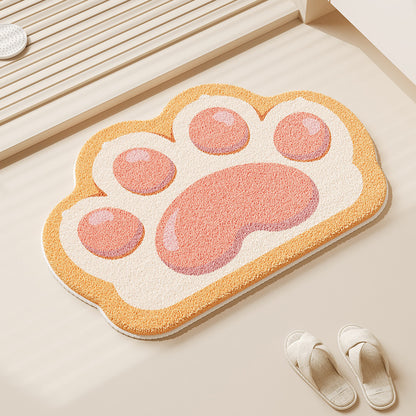 Cat Paw Shaped Floor Mat Acalora