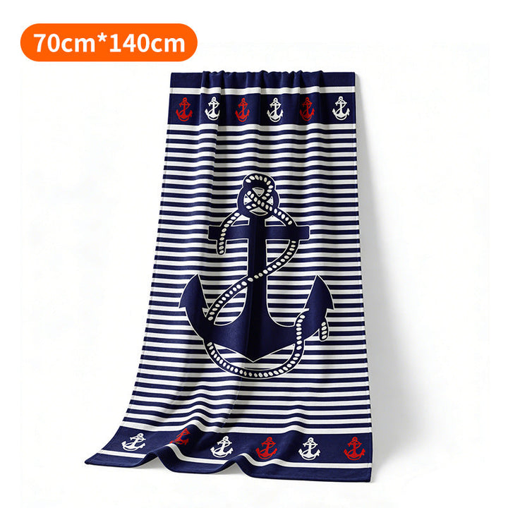 Beach towel with maritime anchor design Kalsten