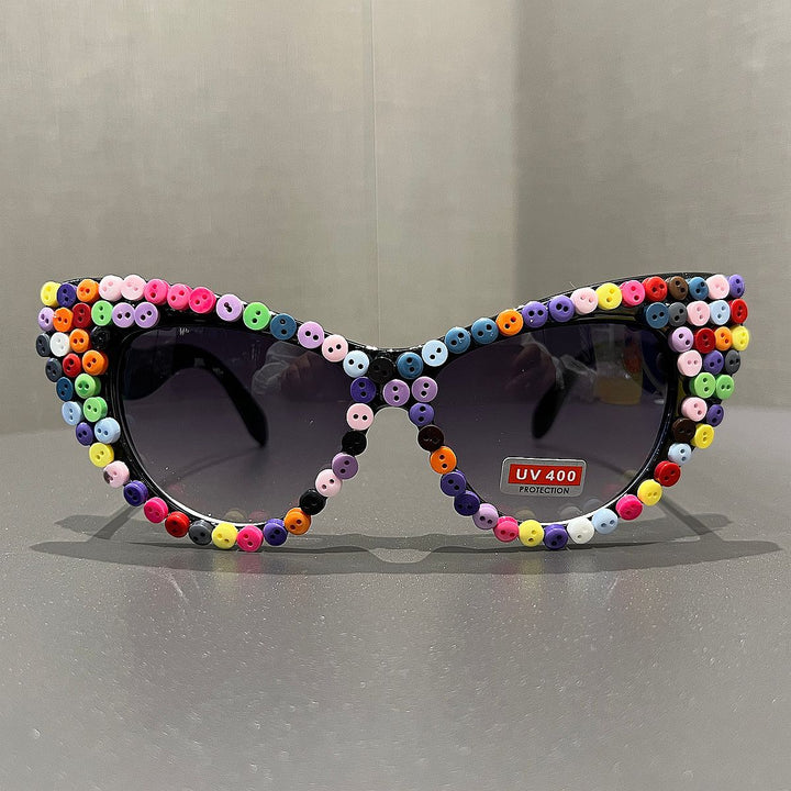 Women Cat-Eye Sunglasses with Color Accented Frame Kalsten
