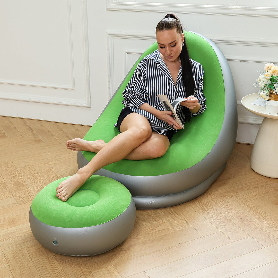 Women Inflatable Comfort Sofa with Ergonomic Backrest Kalsten