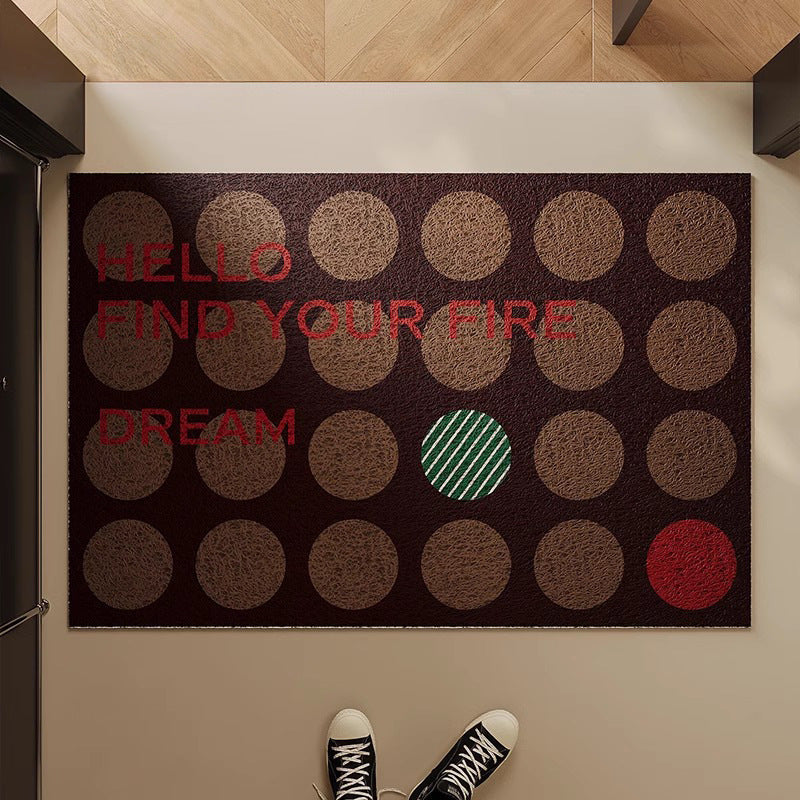 Welcome Message Indoor Doormat Kalsten
