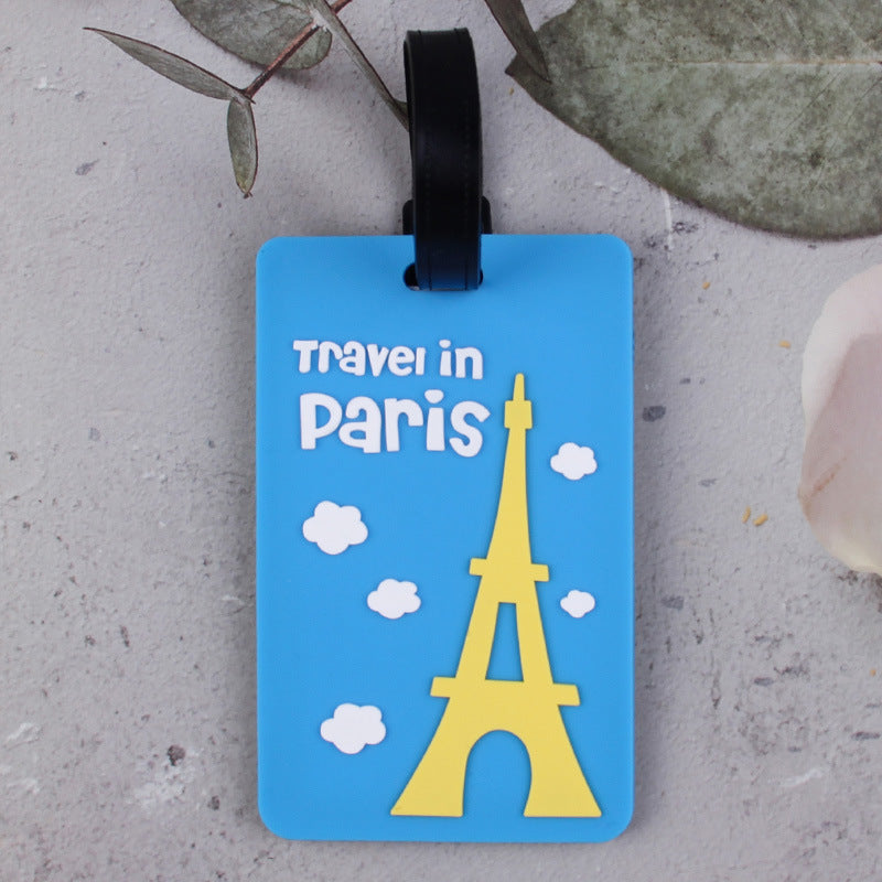 Paris-Themed Luggage Tag Kalsten