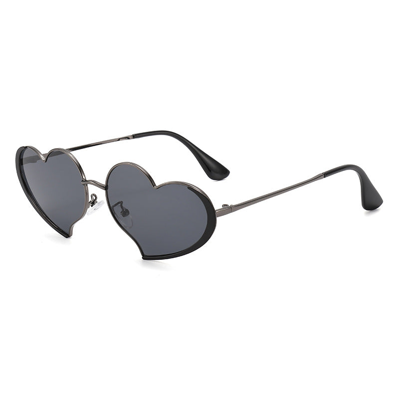 Ladies heart-shaped sunglasses with glamorous frame Kalsten