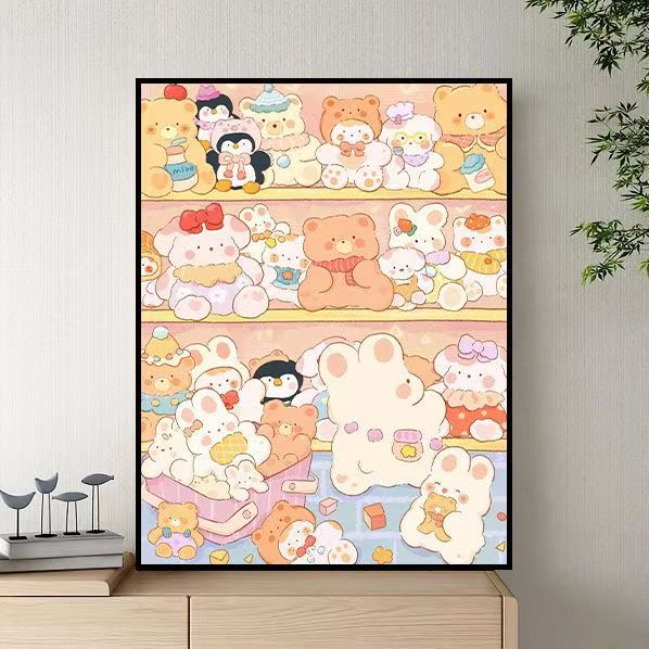 Whimsical Food-Themed Canvas Art Print Kalsten