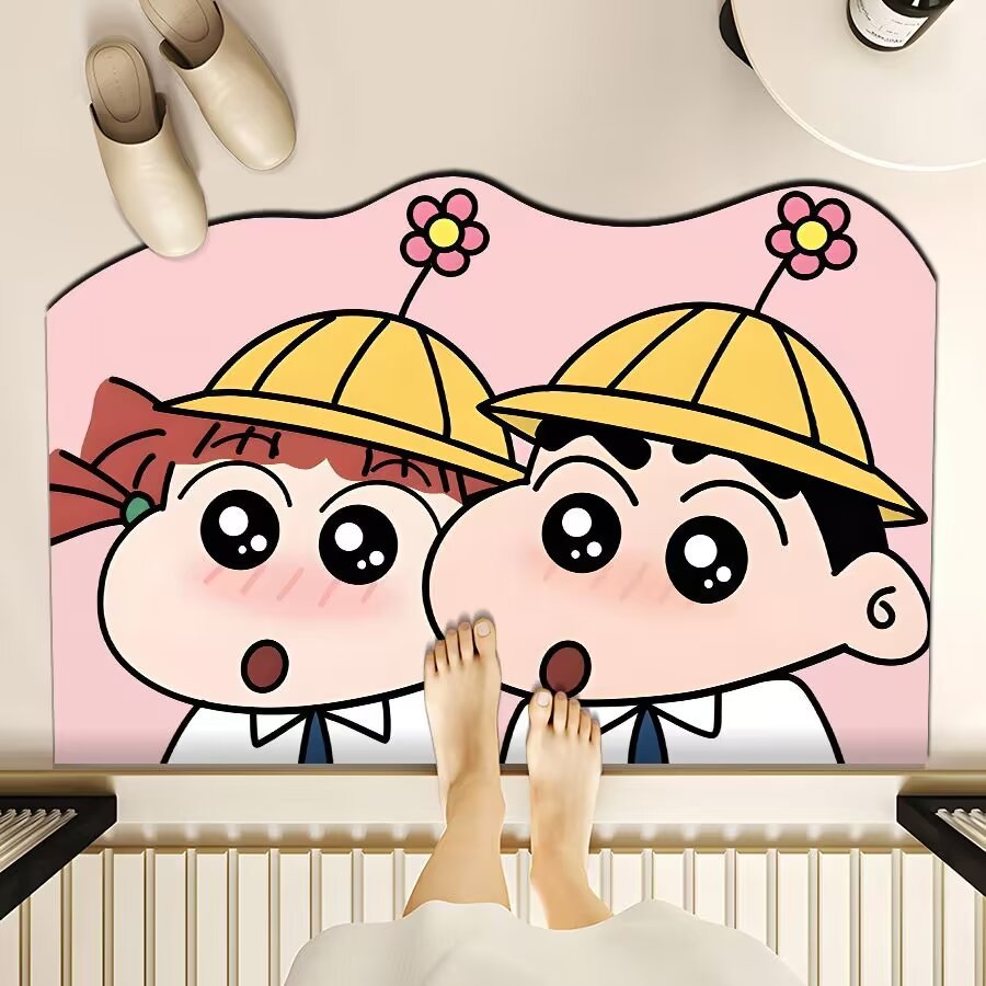 Playful Cartoon-Themed Floor Mat Kalsten