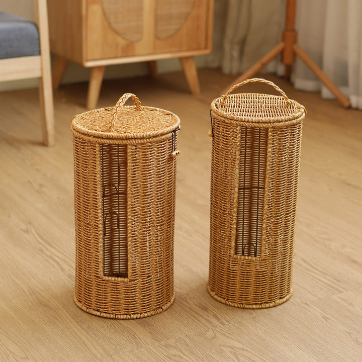 Decorative Woven Storage Cylinder Kalsten