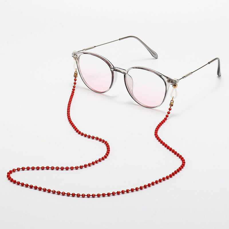 Fashionable Cat-Eye Glasses with Beaded Chain Kalsten