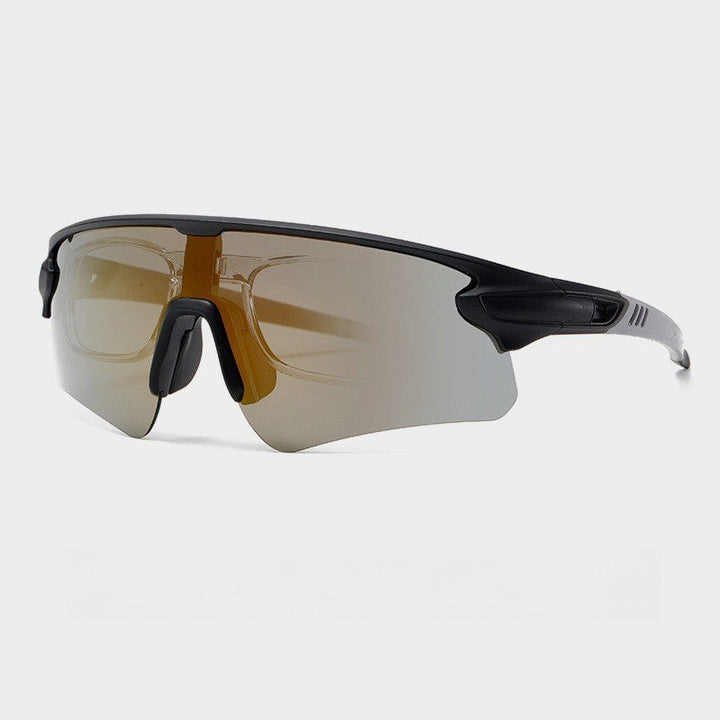 Unisex sporty high-performance sunglasses with aerodynamic design and adjustable nose pad Kalsten