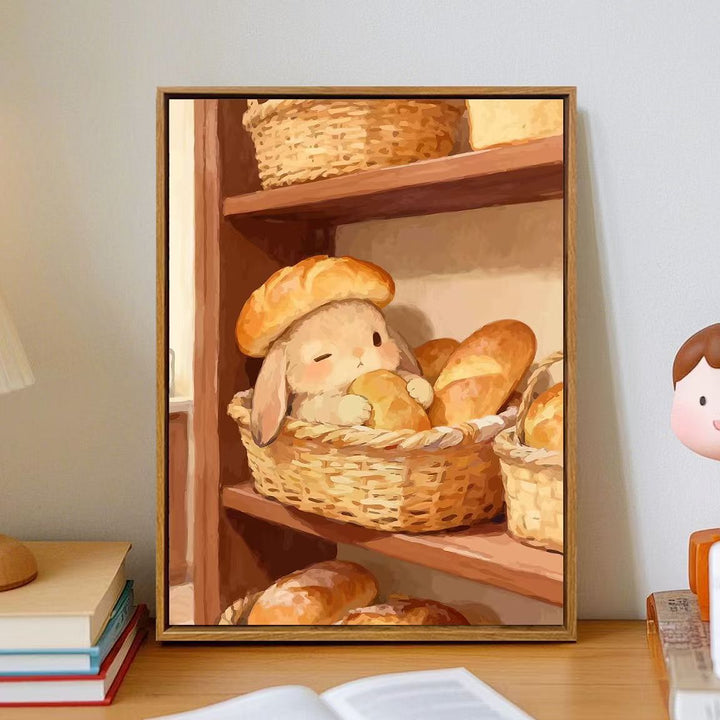 Cozy Cartoon Bunny Wall Art Kalsten