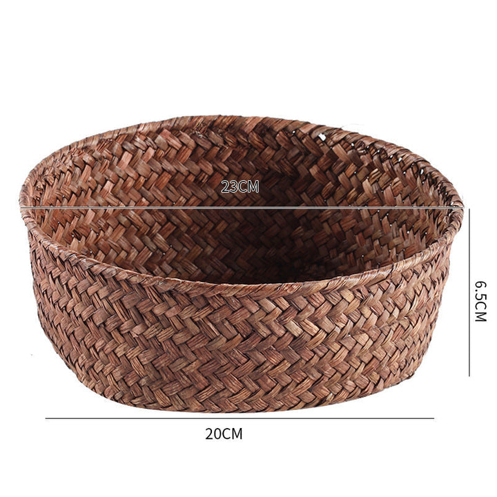 Handmade Natural Fiber Storage Basket Kalsten