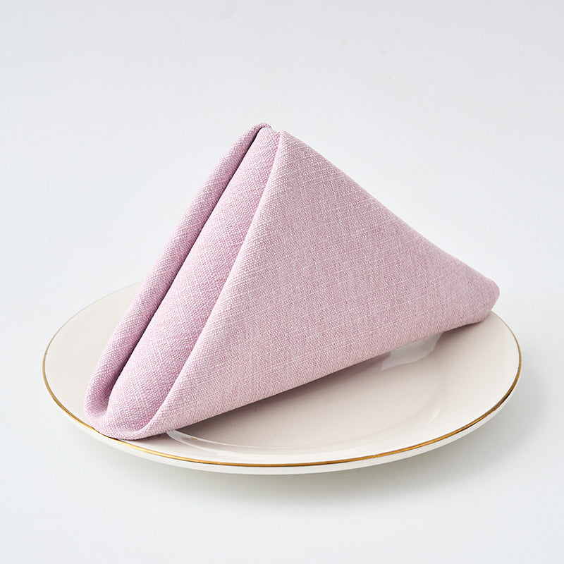 Premium Textured Linen-Blend Dinner Napkin With Hotel-Style Hem