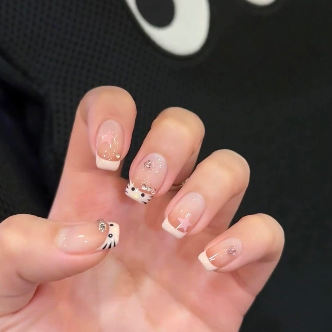 Artificial nails with Creative Animal Designs Kalsten