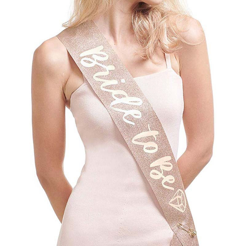 Ladies Glittering Bride Sash Kalsten