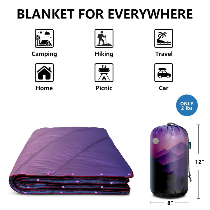 Unisex Travel Blanket with Thermal Insulating Filling Kalsten