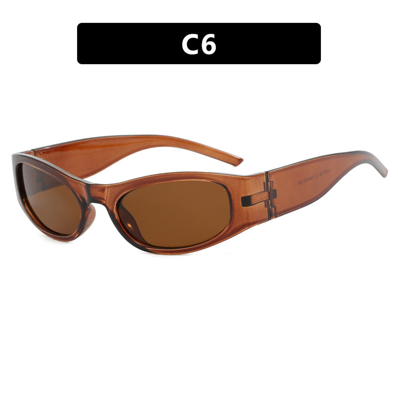 Women's sporty sunglasses with a wide frame and UV protection Kalsten