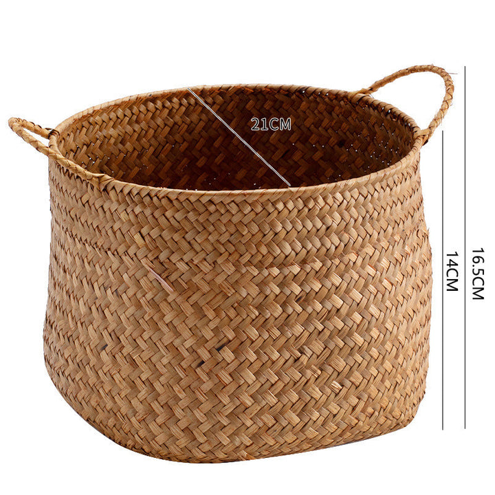 Handcrafted Storage Bin with Natural Woven Design Kalsten