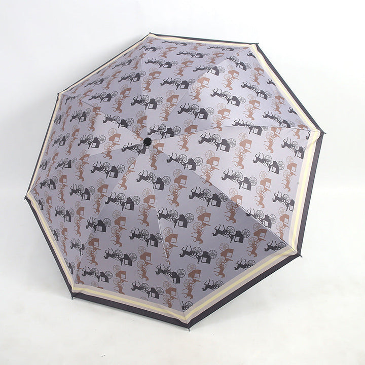 Women's Folding Umbrella with Unique Animal Design Kalsten