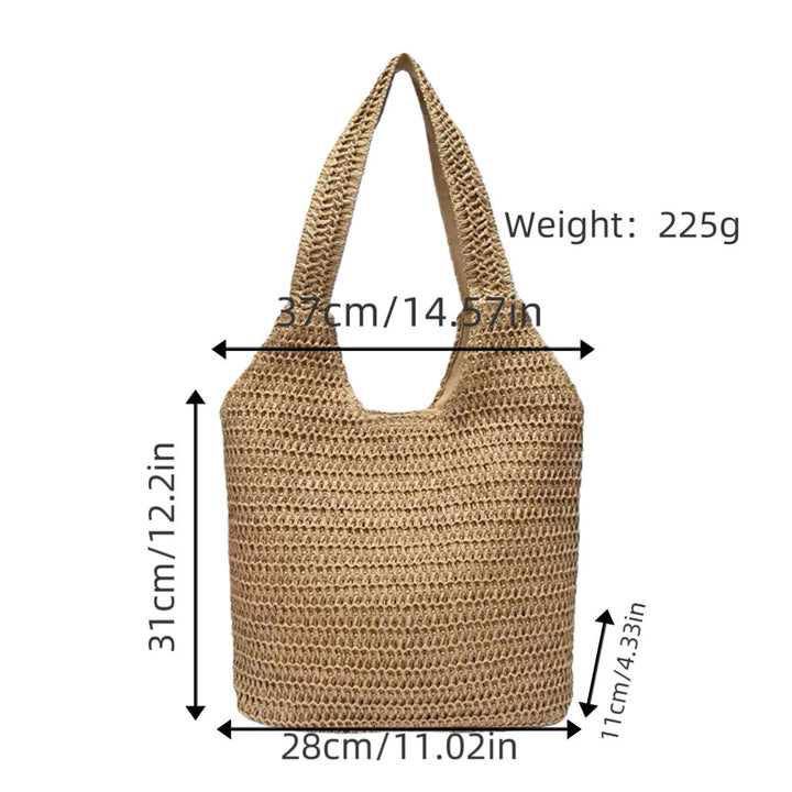 Shoulder bag made of robust woven natural material Kalsten
