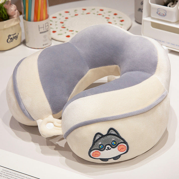 Ergonomic neck pillow with panda motif Kalsten