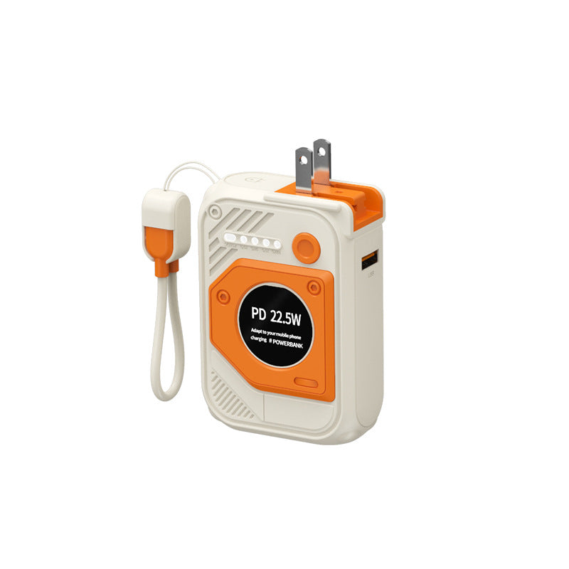 Portable power bank with multifunctional integrated charging cable Kalsten