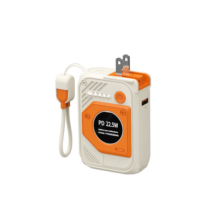 Portable power bank with multifunctional integrated charging cable Kalsten