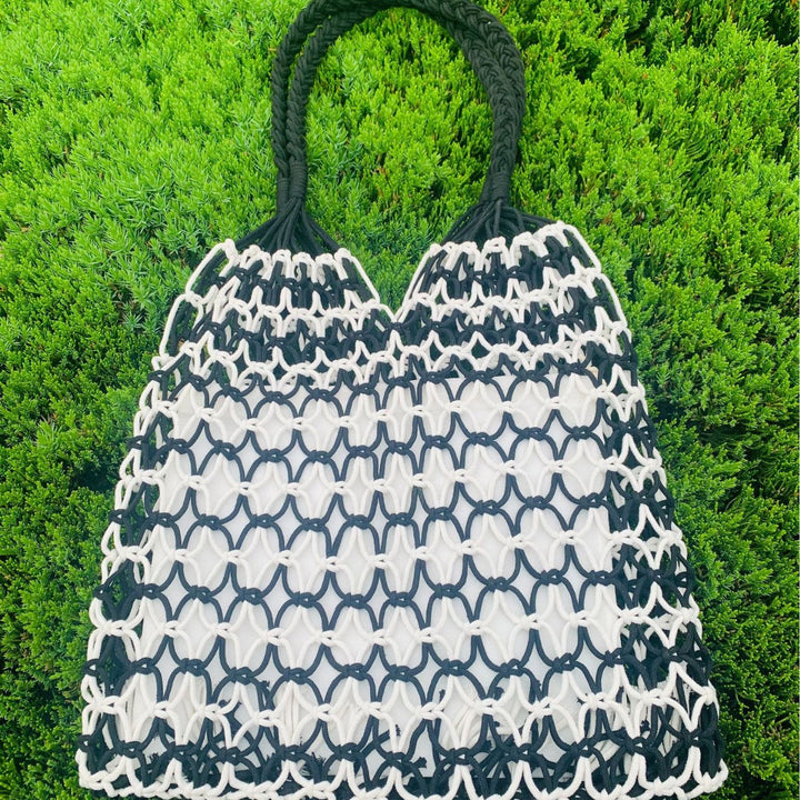 Handcrafted mesh tote bag made of tear-resistant material Kalsten