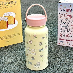 Women’s insulated drinking bottle with funny cat design Kalsten