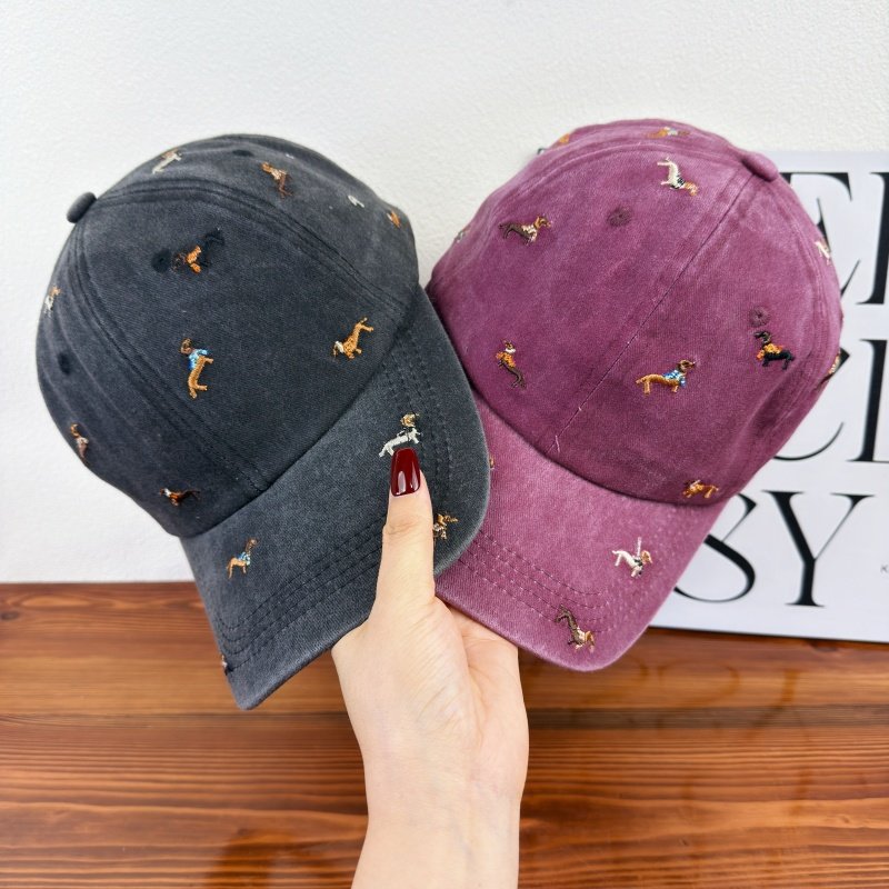 Unisex Embroidered Dog-Themed Baseball Cap Kalsten