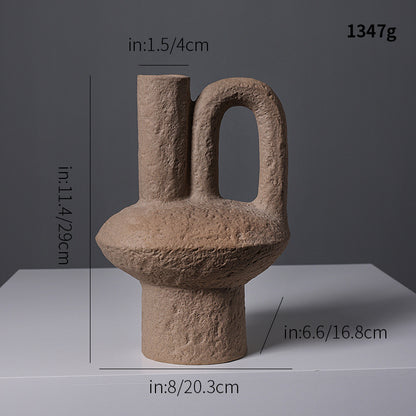 Abstract Shaped Decorative Ceramic Vase