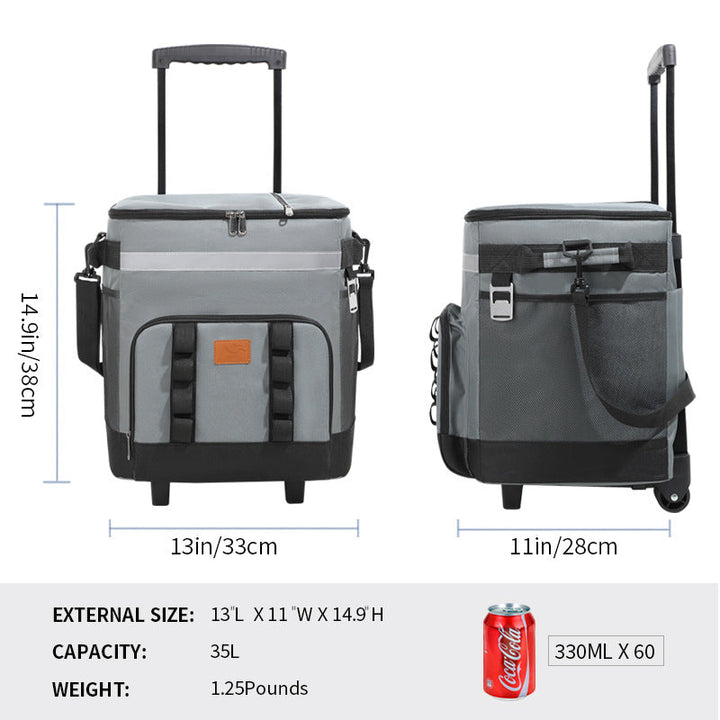 Women's travel cooler bag with telescopic handle Kalsten