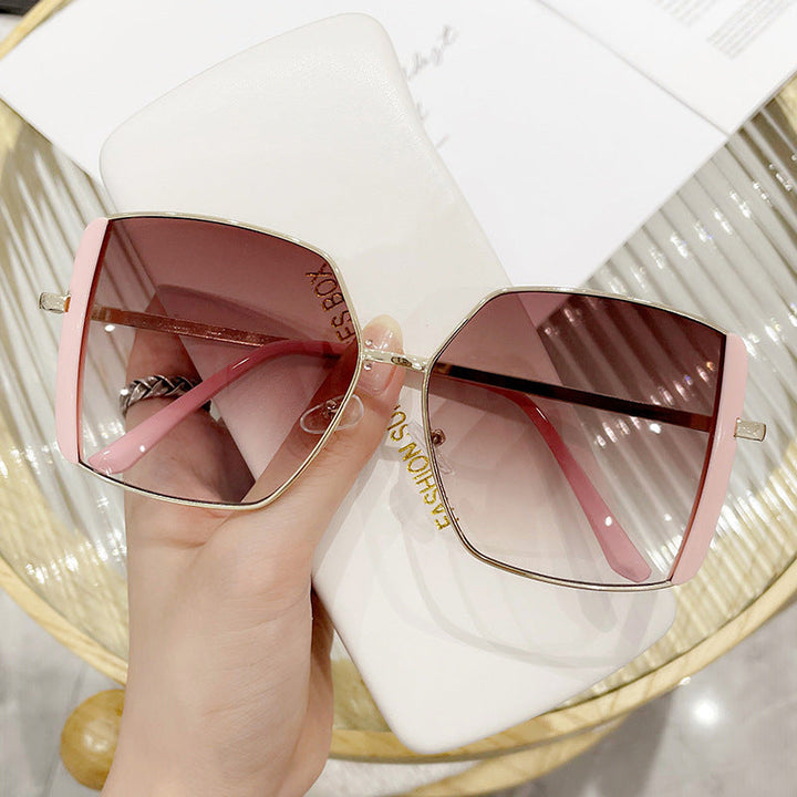 Women's Geometric Sunglasses with Luxurious Metal Frame Kalsten