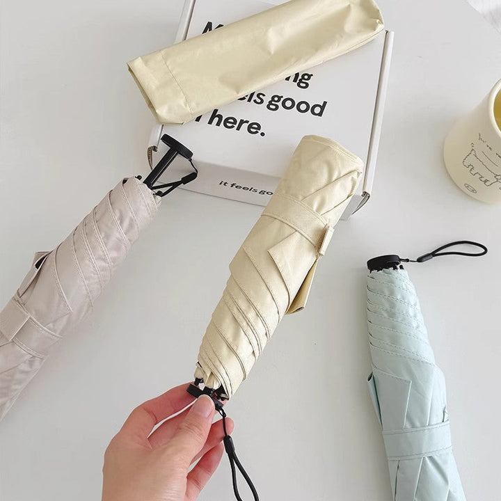 Women portable folding umbrella with wind-resistant mechanism Kalsten