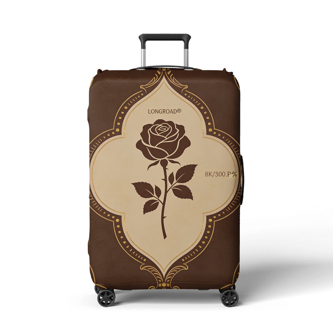 Women’s suitcase cover with floral lavender pattern Kalsten