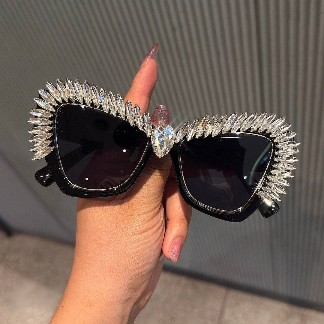 Women extravagant Cat-Eye sunglasses with sparkling crystal tips Kalsten