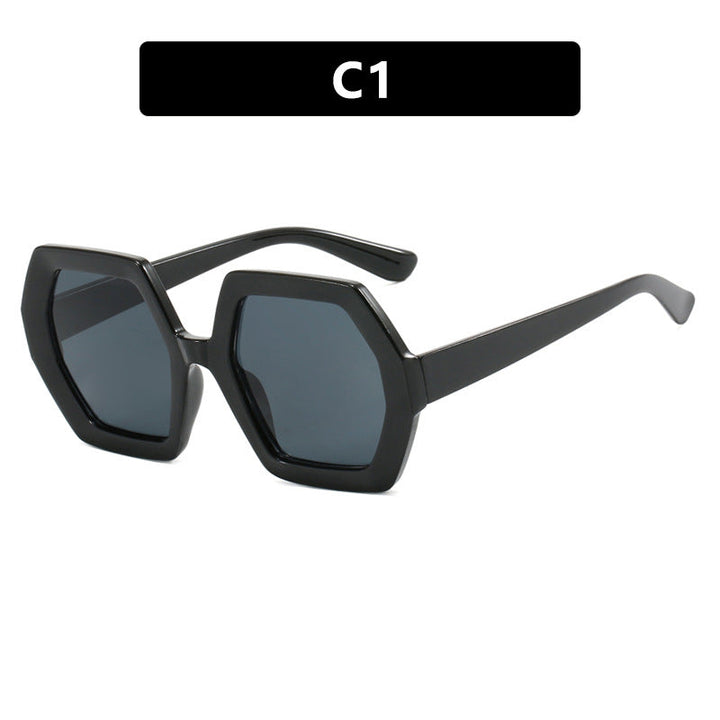 Women innovative hexagonal sunglasses Kalsten