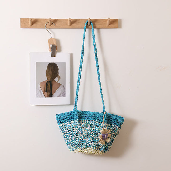 Fashionable and Handcrafted Handbag with Floral Accent Kalsten