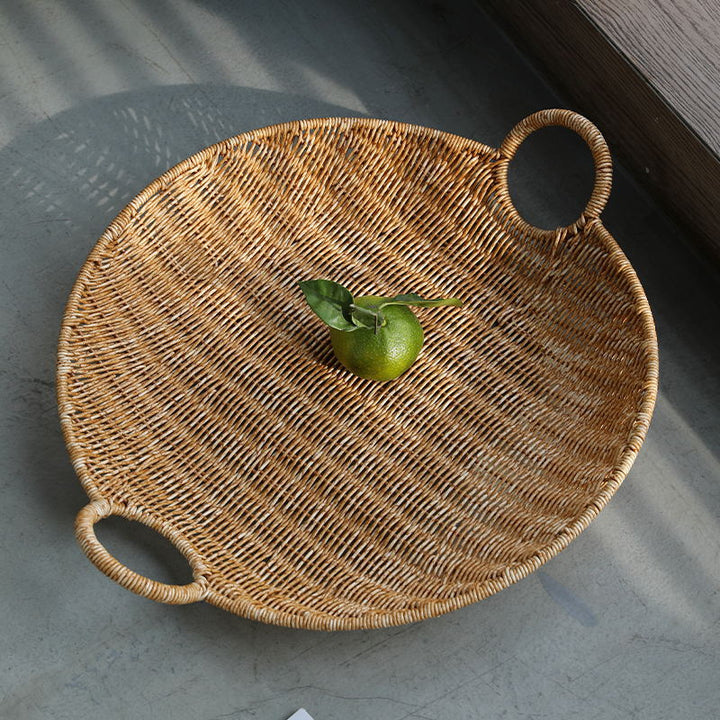 Handwoven Rectangular Storage Basket with Comfortable Handles Kalsten