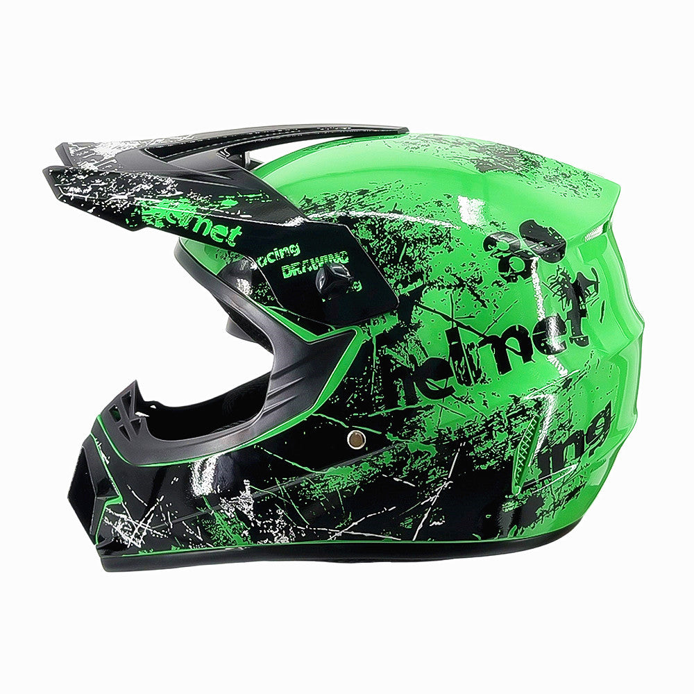 full-face motocross helmet with extended visor and reinforced chin guard Kalsten