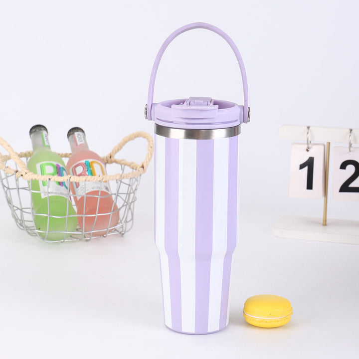 Ladies thermos cup with practical carrying handle from Kalsten
