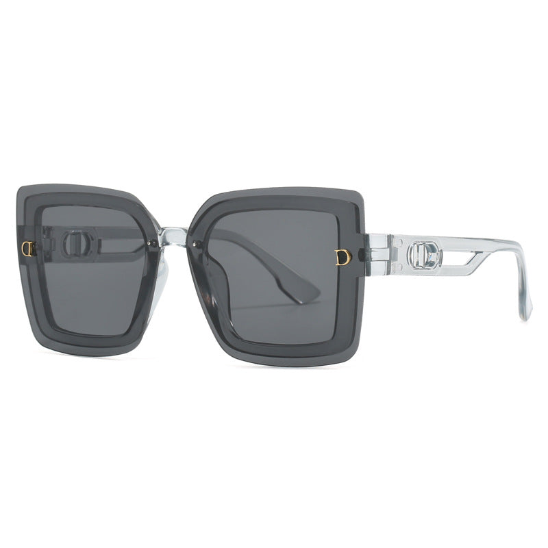 Ladies fashionable oversized sunglasses in geometric design Kalsten