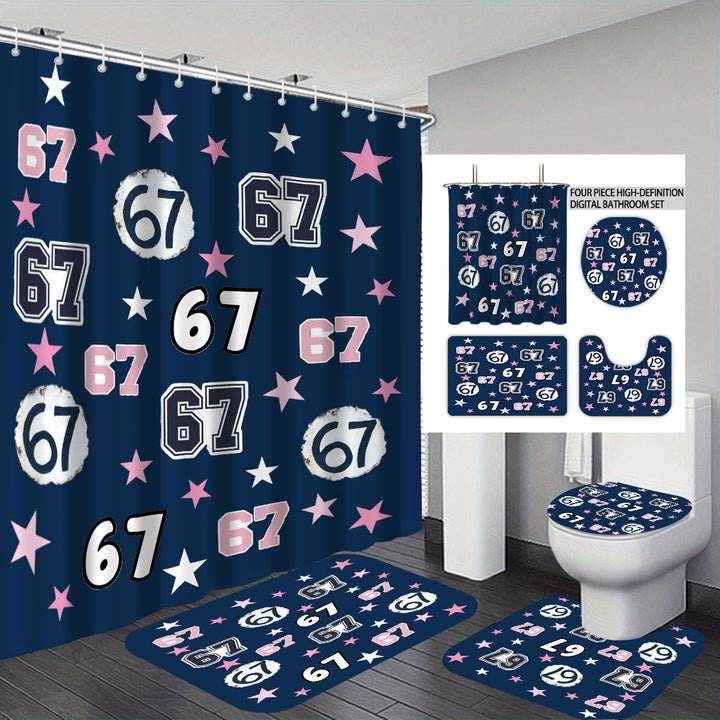 Colorful Dessert-Themed Bathroom Set Kalsten