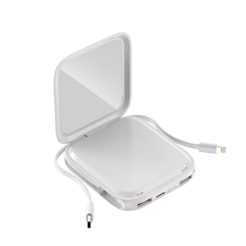 Portable cosmetic power bank with integrated mirror Kalsten