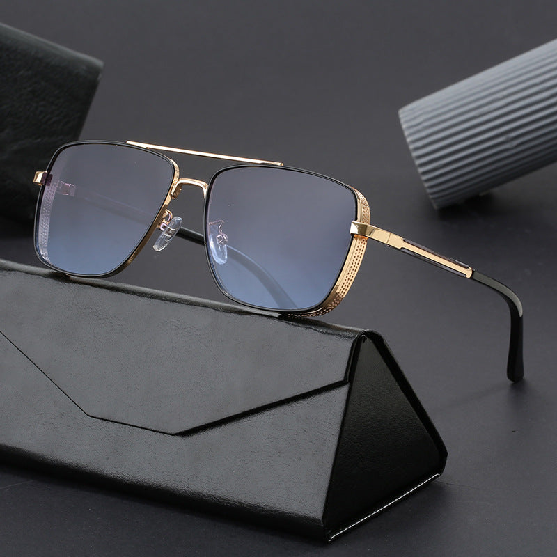 Women's fashionable square sunglasses with luxurious metal accents Kalsten