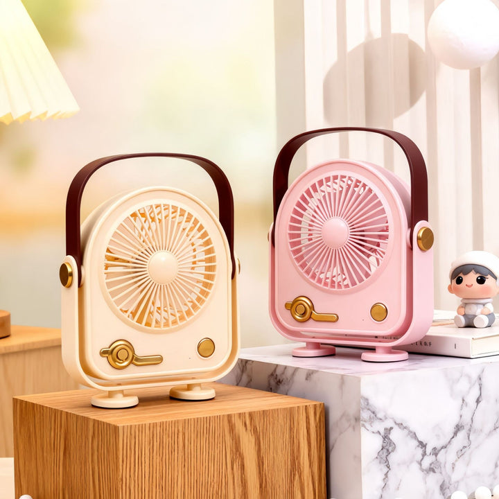 Ladies Portable Table Fan in Retro Design Kalsten