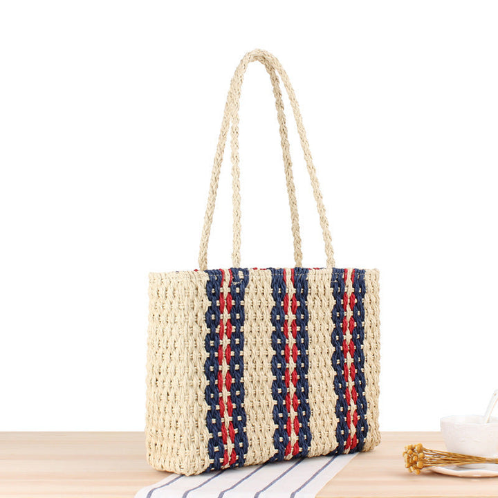 Beach bag in modern design with decorative stripes Kalsten