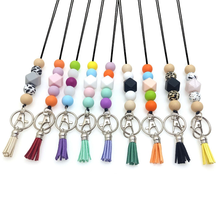 Colorful Beaded Keychain Holder Kalsten