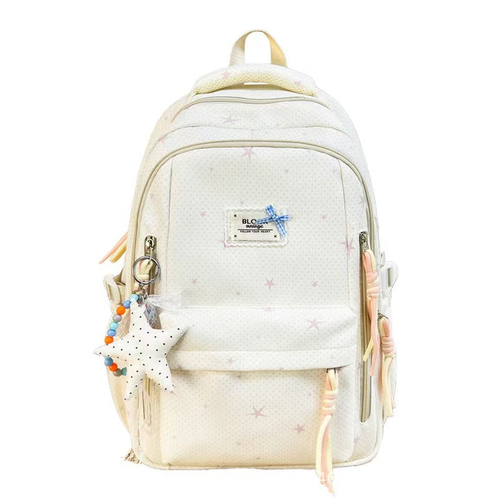 Star-Embellished Multi-Pocket Backpack Kalsten